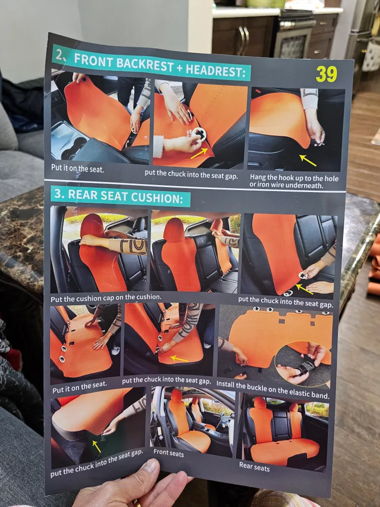 CUSTOMIZED SEAT COVER (New never used in box) image indicator(4)