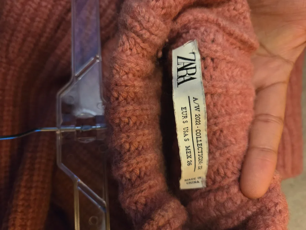 Zara Pink Knit Sweater - Size S image indicator(3)