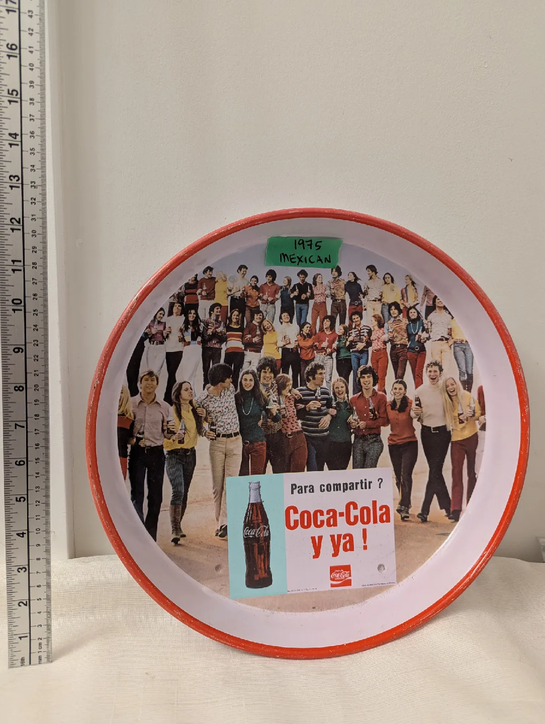 Vintage Mexican 1975 Coca Cola Serving Tray thumbnail