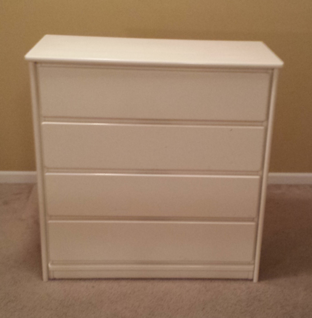 White 4-Drawer Dresser
