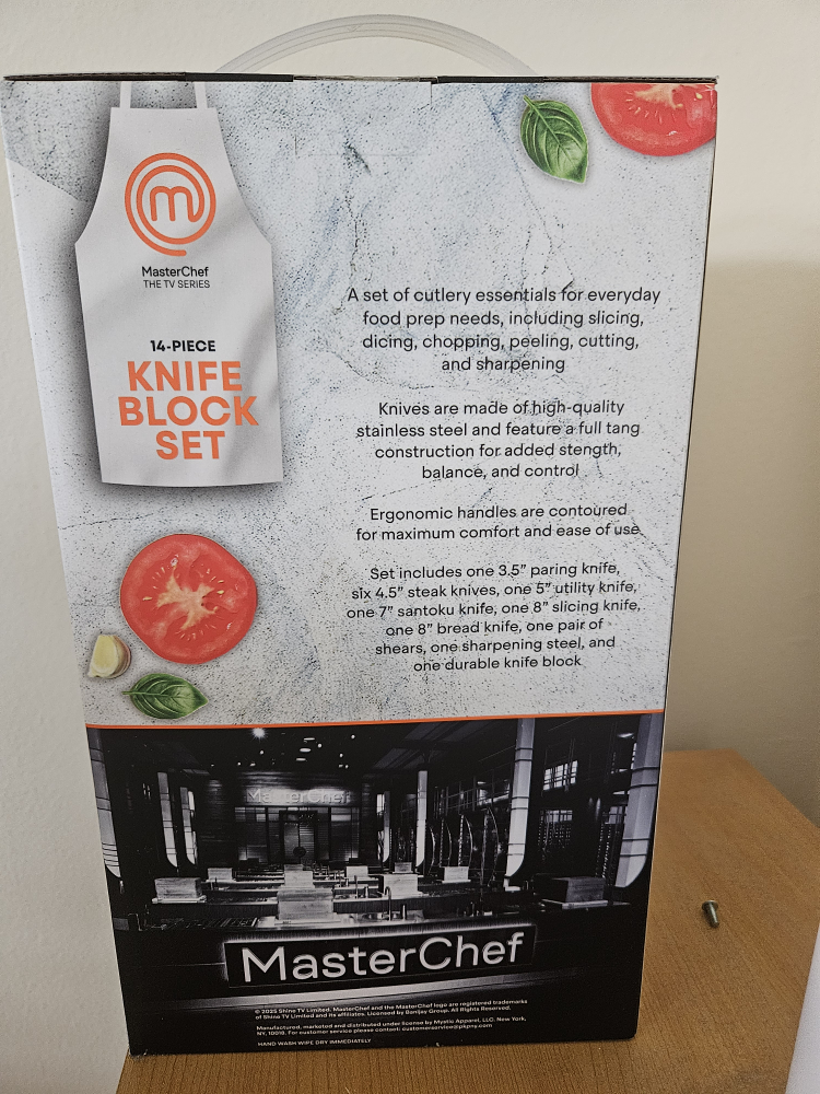 MasterChef 14-Piece Knife Block Set - New in Box! - photo 3