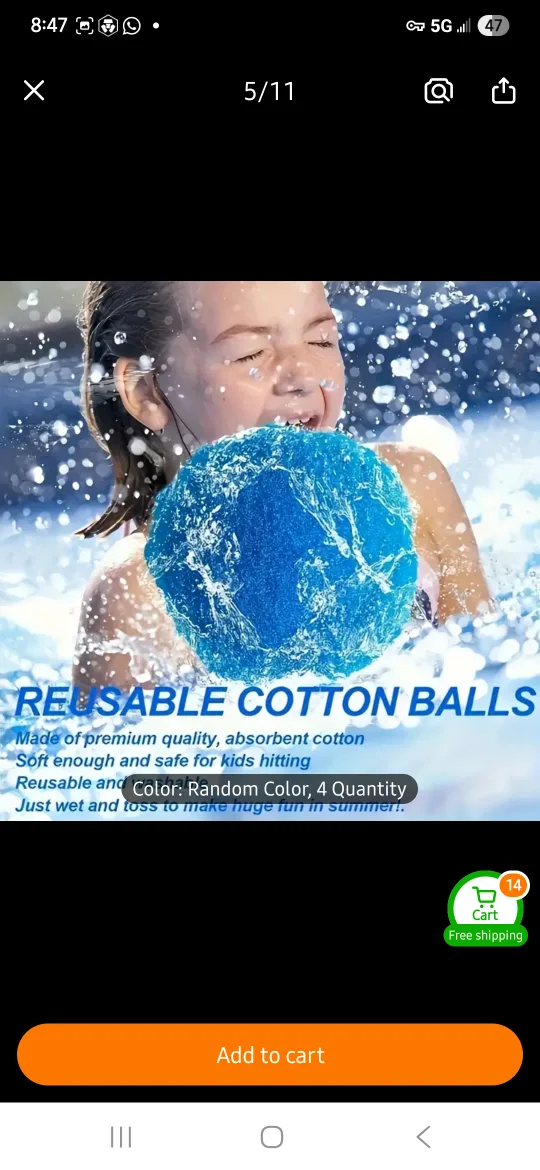 NEW Inflatable Basketball Hoop & Reusable Cotton Balls 🏀 image indicator(4)