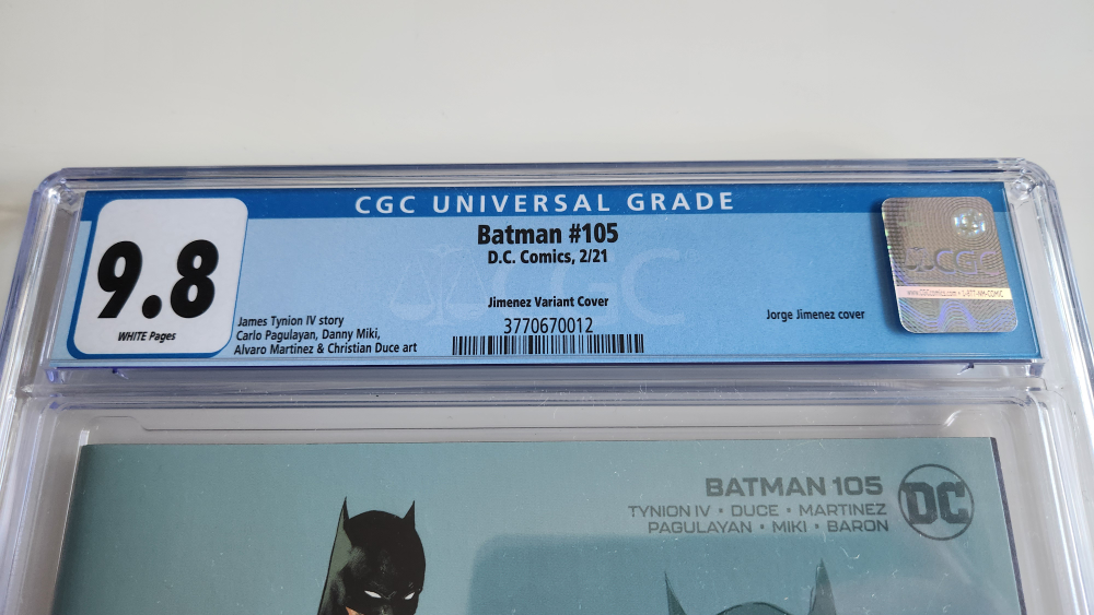 Batman Vol 3 #105 1:25 CGC 9.8 Graded Comic Book - photo 3