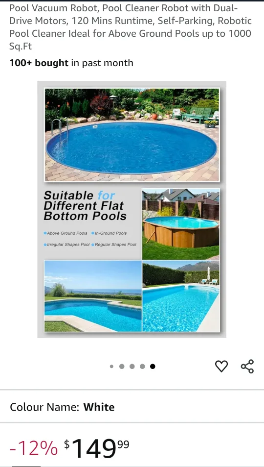 Pool Vacuum Robot - White image indicator(4)