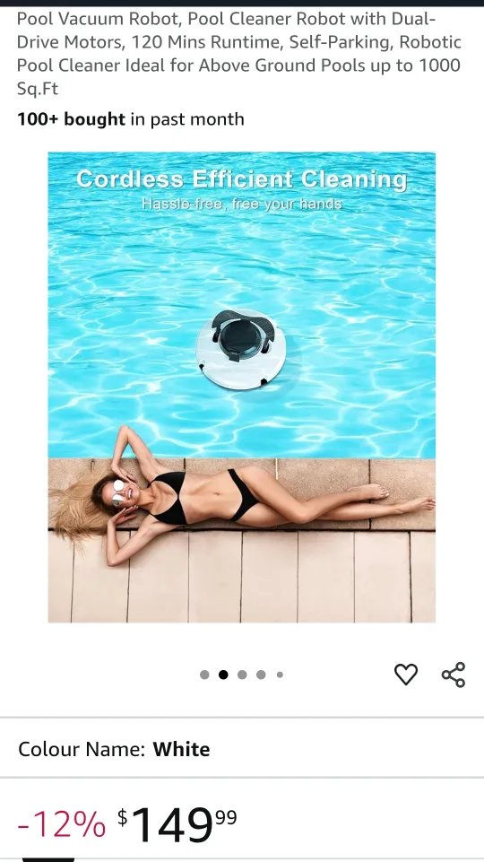 Pool Vacuum Robot - White image indicator(5)