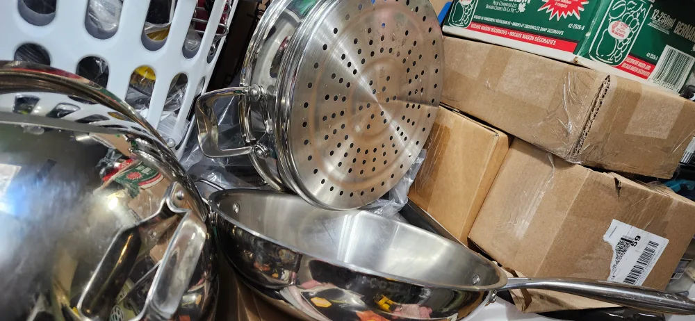 X- LARGE Thick heavy Stainless Steel Steamer 13" Pot.price firm image indicator(4)