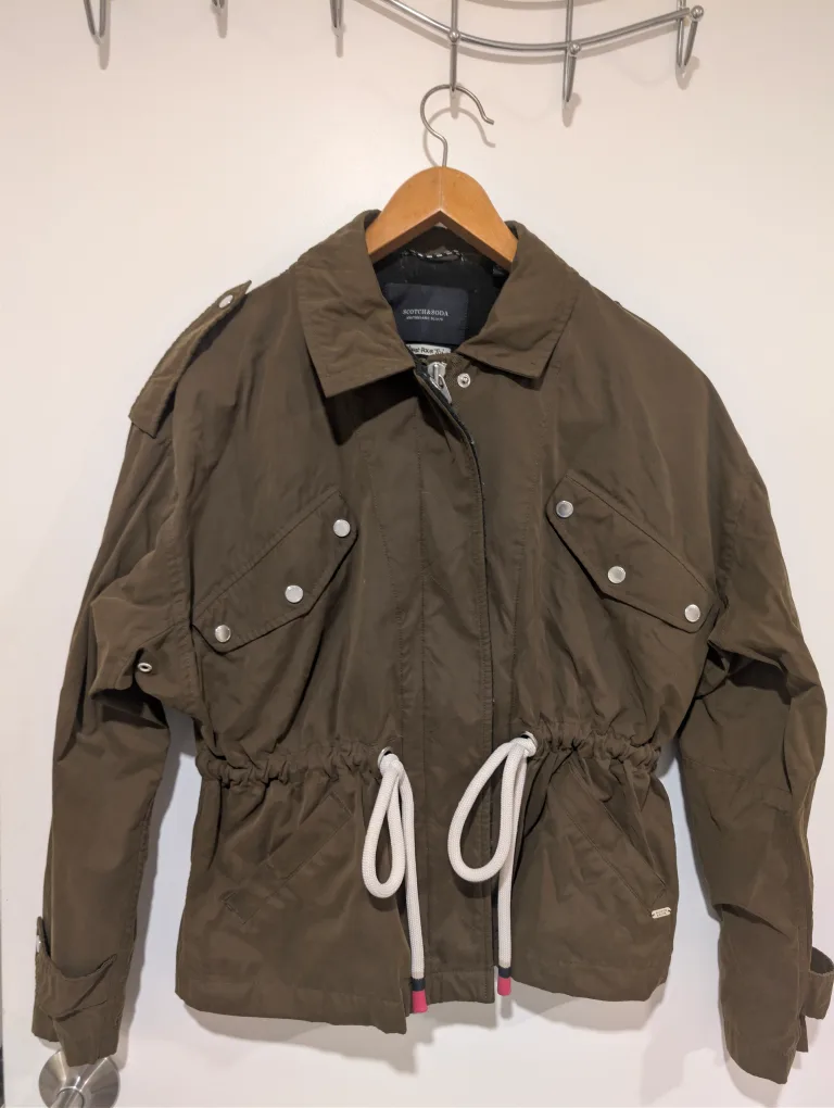 Scotch & Soda Olive Green Drawstring Jacket thumbnail