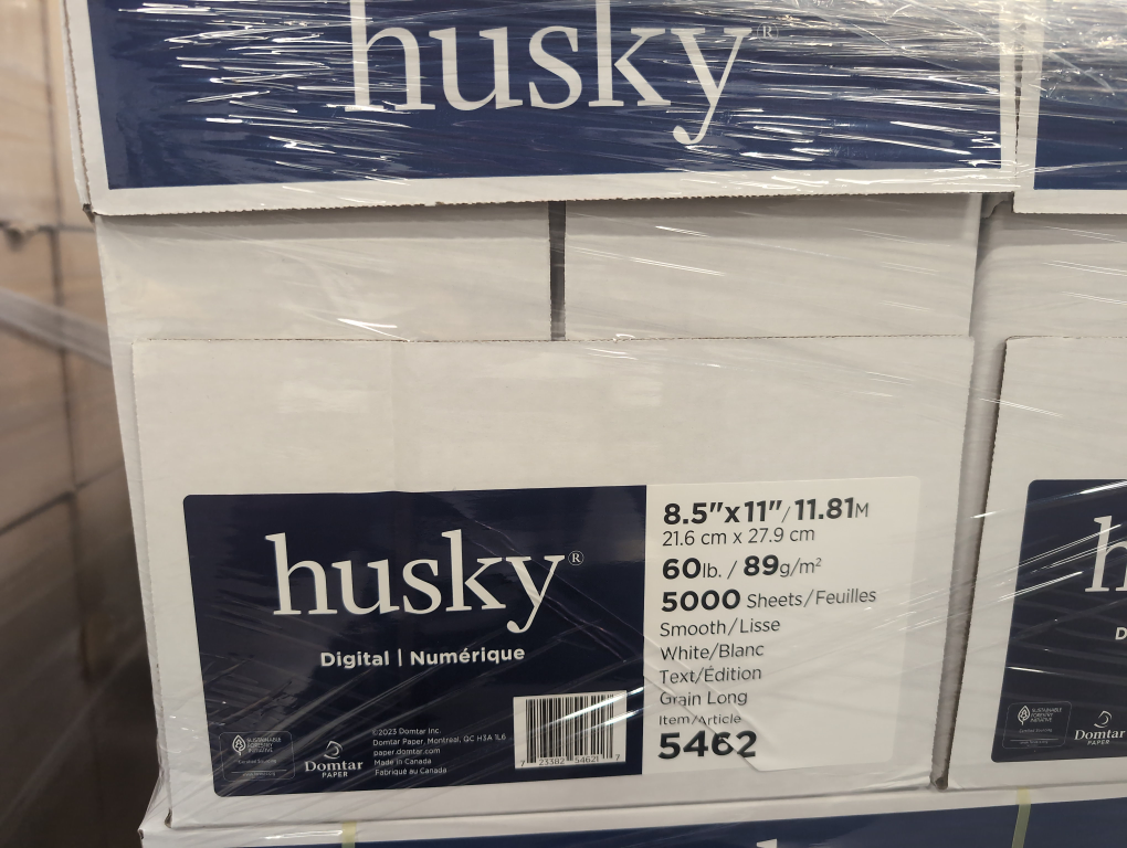 Husky 8.5"x11" White Copy Paper - 5000 Sheets