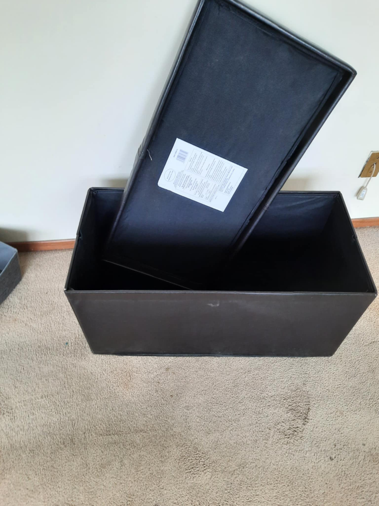 Storage Ottoman - Black - photo 3