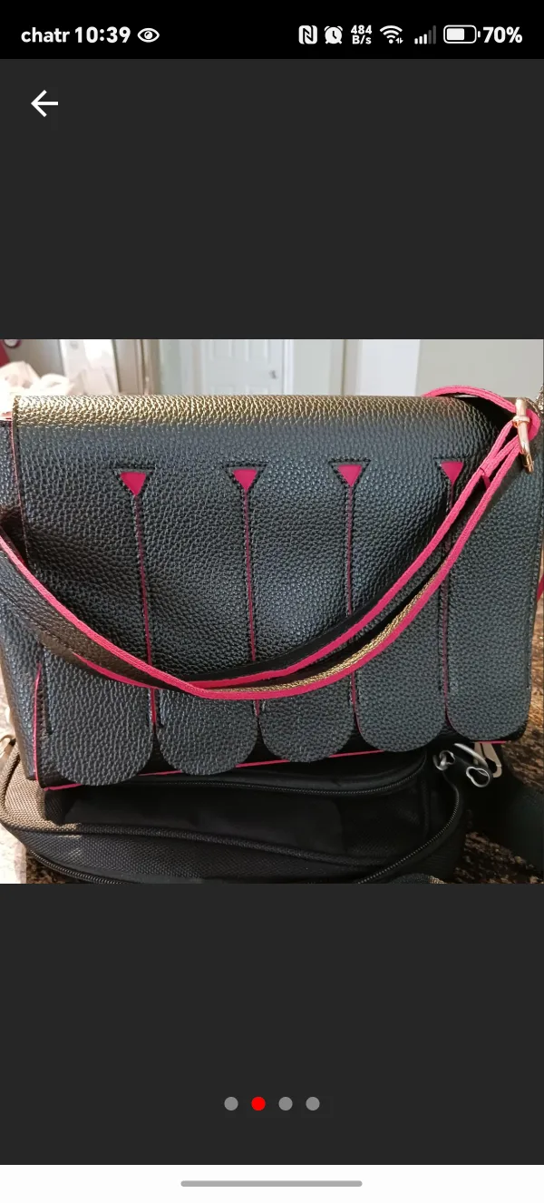 & Other Stories Black Leather Crossbody Bag thumbnail
