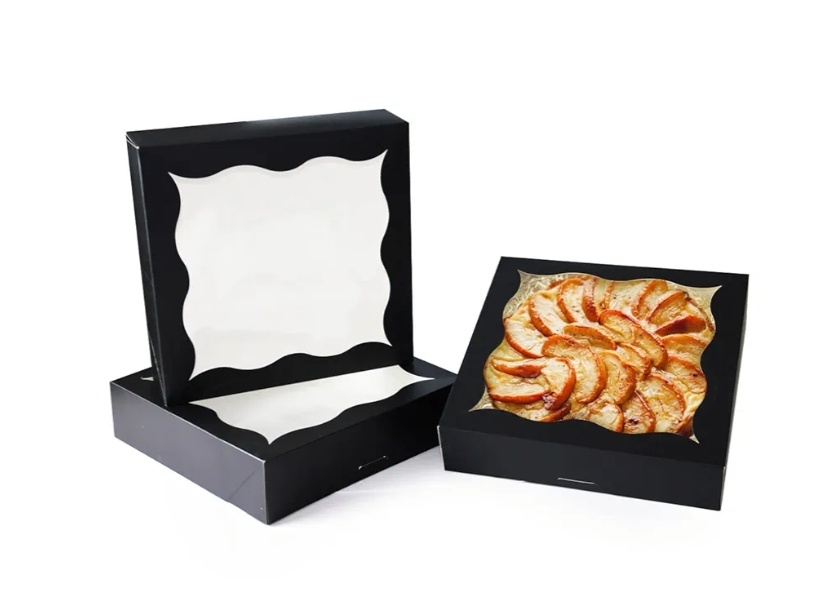 40  Large Black Pie Boxes