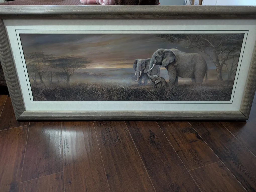 Elephant Family Framed Print thumbnail