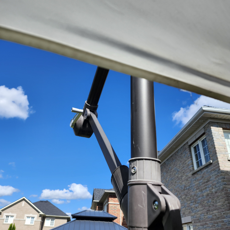 Patio Umbrella white color 11 feet - photo 4