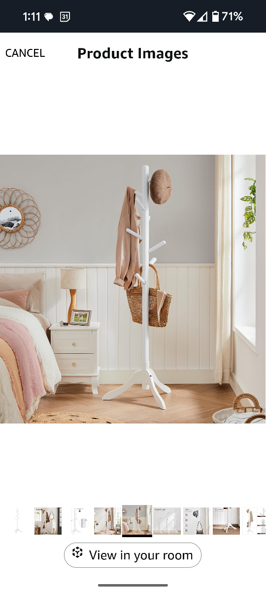 Super Cute White Coat Stand - photo 3