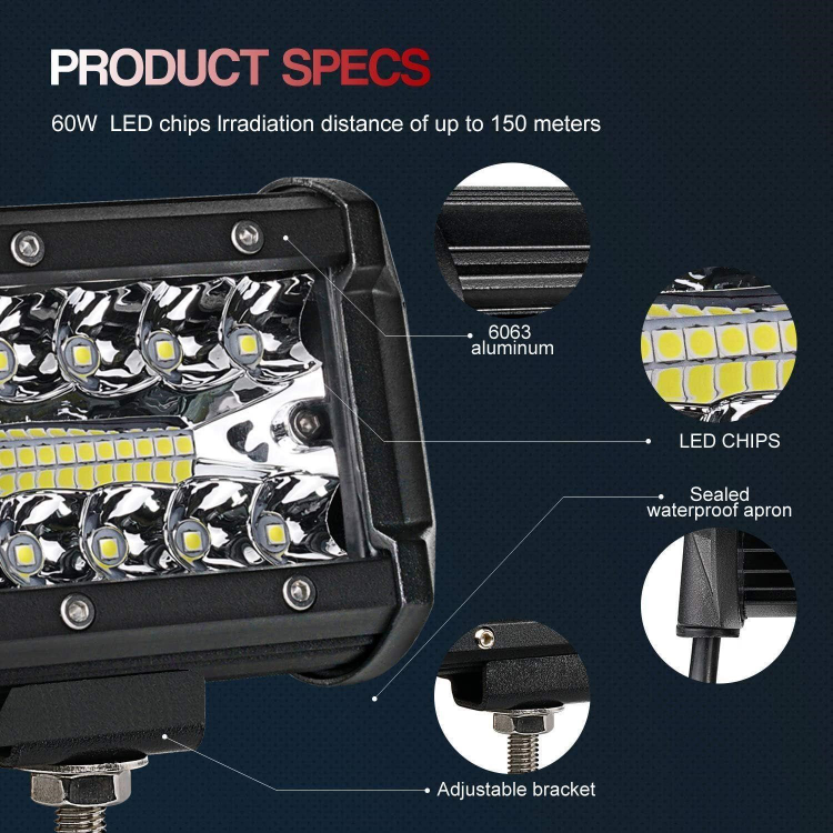 LED Light Bar & 4 Inch LED Pods Fog Lights - photo 3