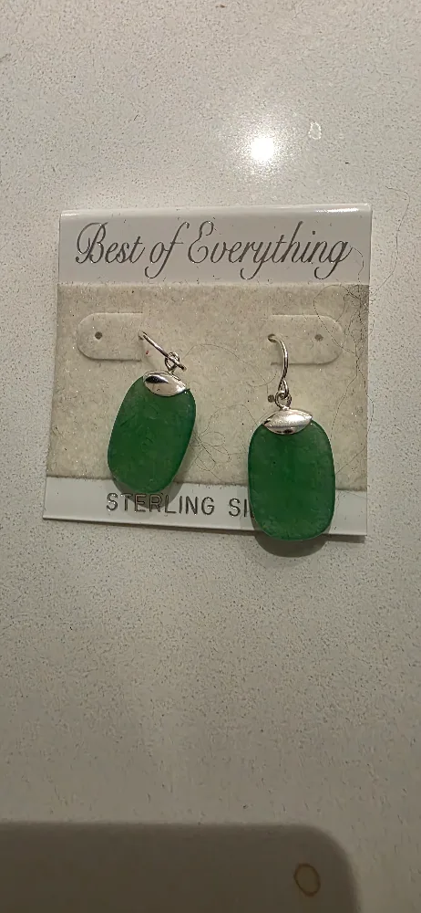 Earrings Best of Everything Green Sterling Silver Earrings thumbnail