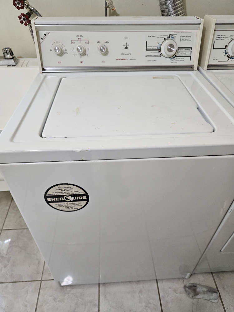 Kenmore Top Load Washer, clothing, clothes