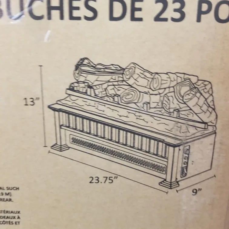 23-Inch Electric Log Set Fireplace Insert image indicator(2)