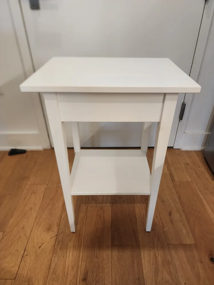IKEA Hemmes White Bedside Table ($130 new) (Can Deliver) image indicator(3)