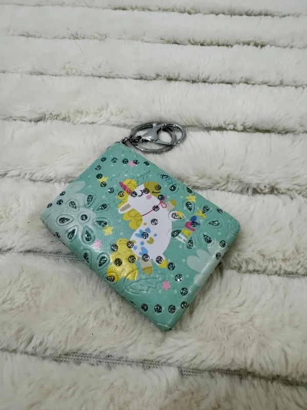 Cute Unicorn compact mirror Keychain image indicator(2)