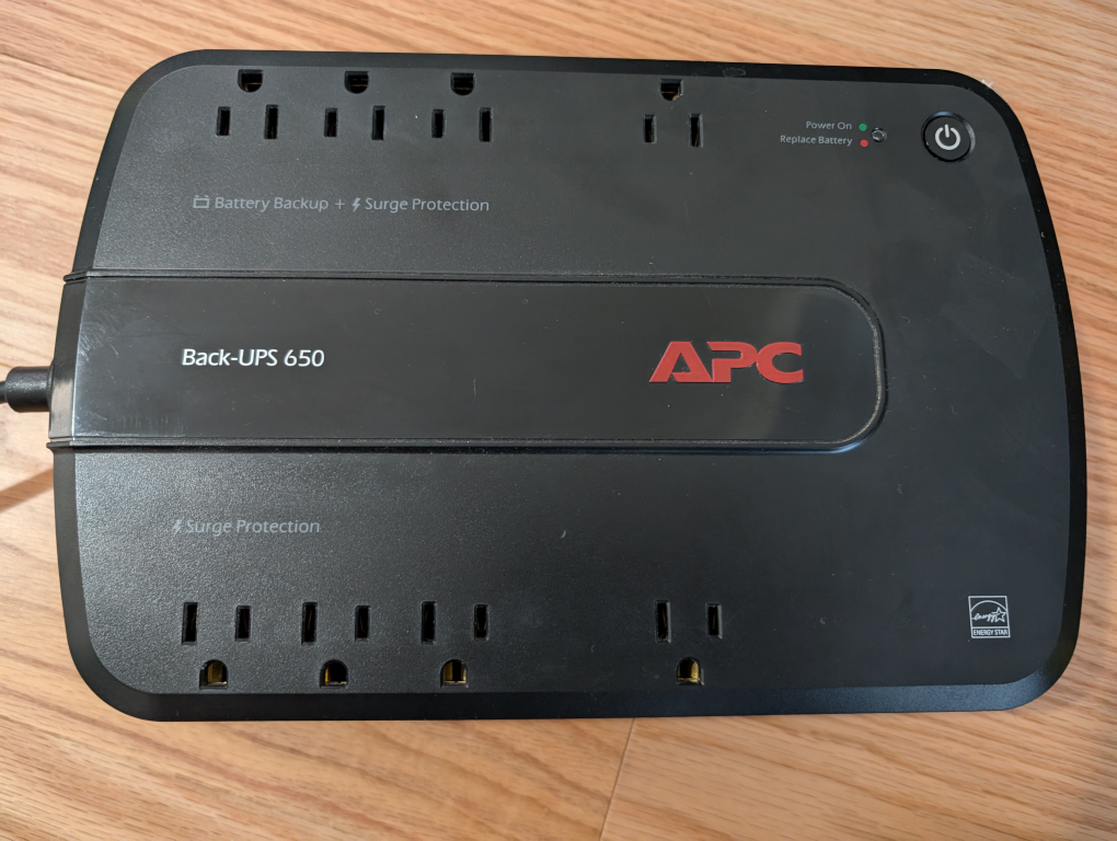 APC Back-UPS 650 - Battery Backup & Surge Protection