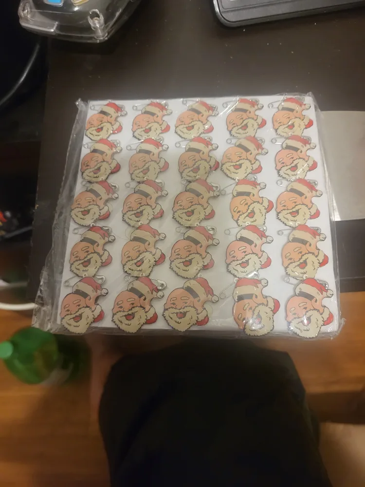 Santa Safety Pins - Set of 35 thumbnail