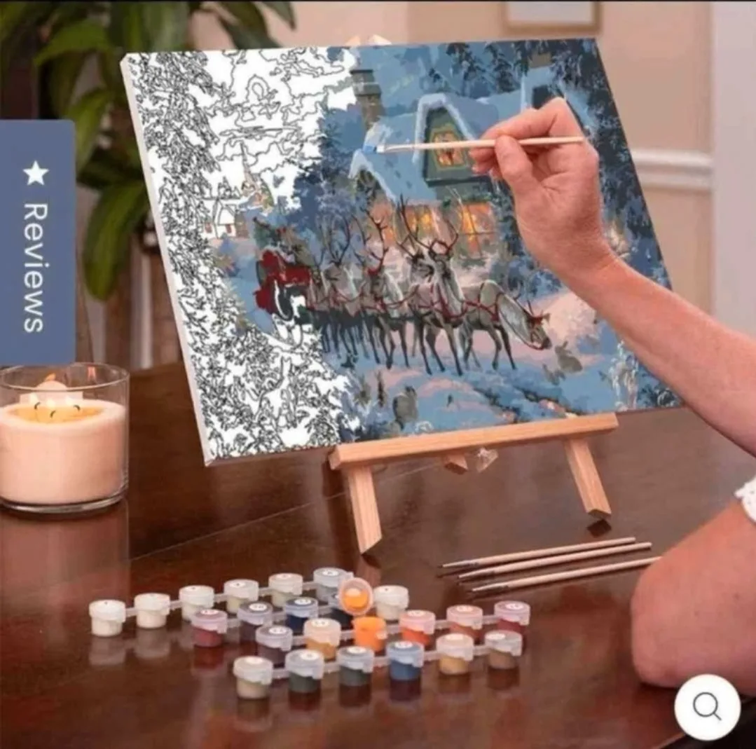 Ledgebay Piant by Numbers Kit Christmas Magic image indicator(4)