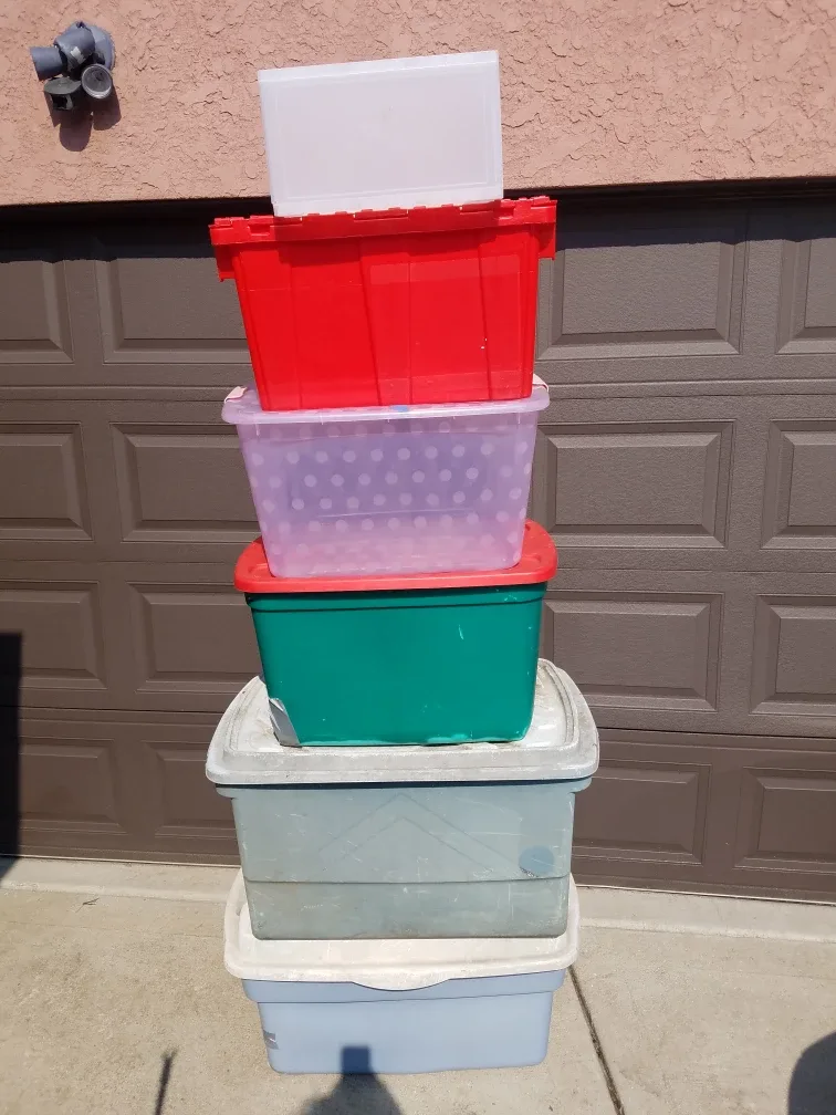 Storage Totes - Assorted Colors & Sizes thumbnail