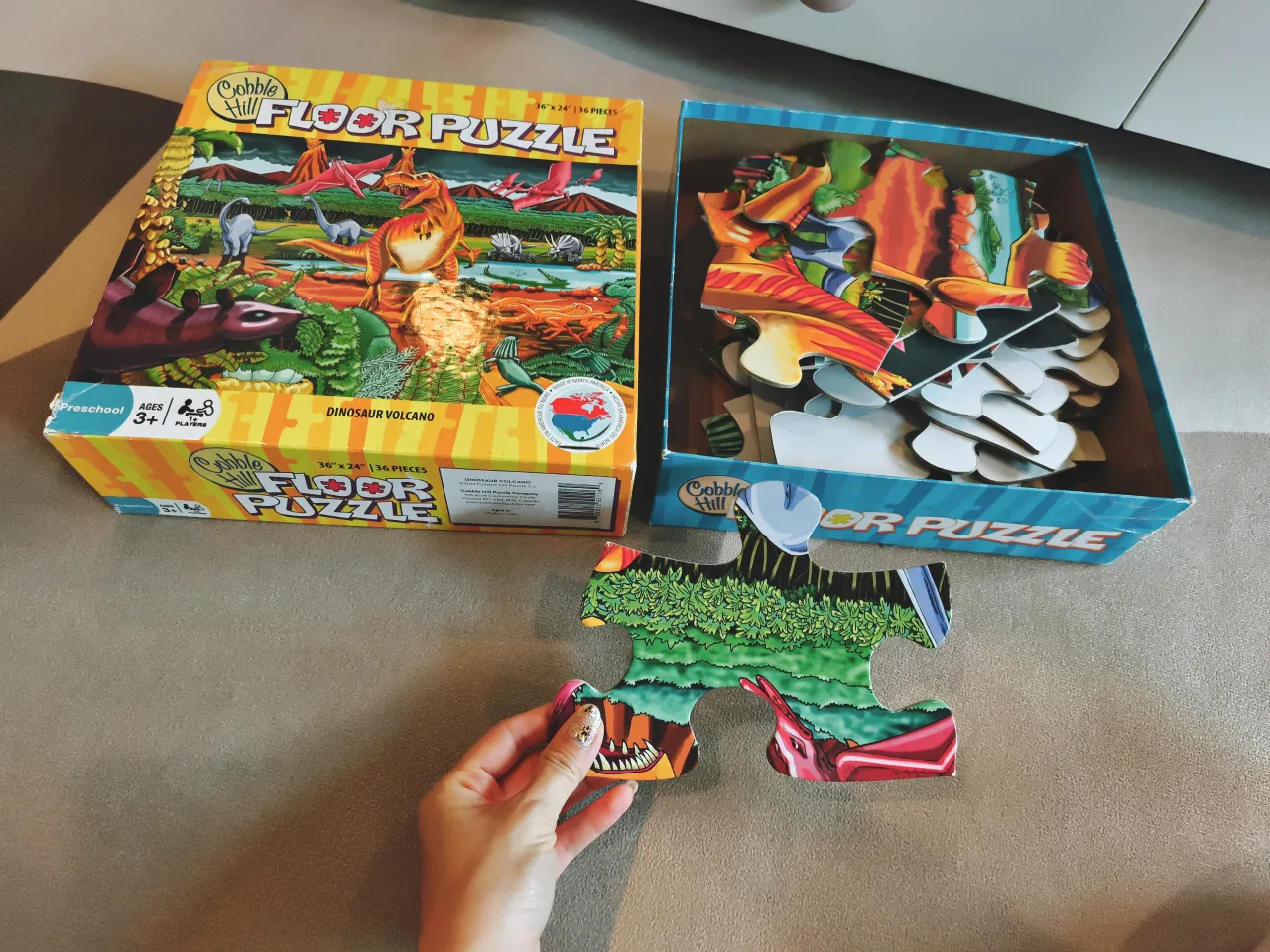 4 kinds of Dinosaur Puzzles: Melissa & Doug, Montoy, Jar Melo image indicator(8)