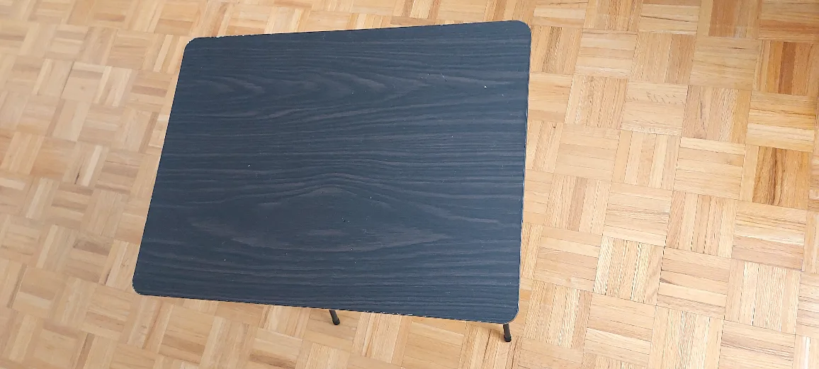 Black Folding TV Tray Table