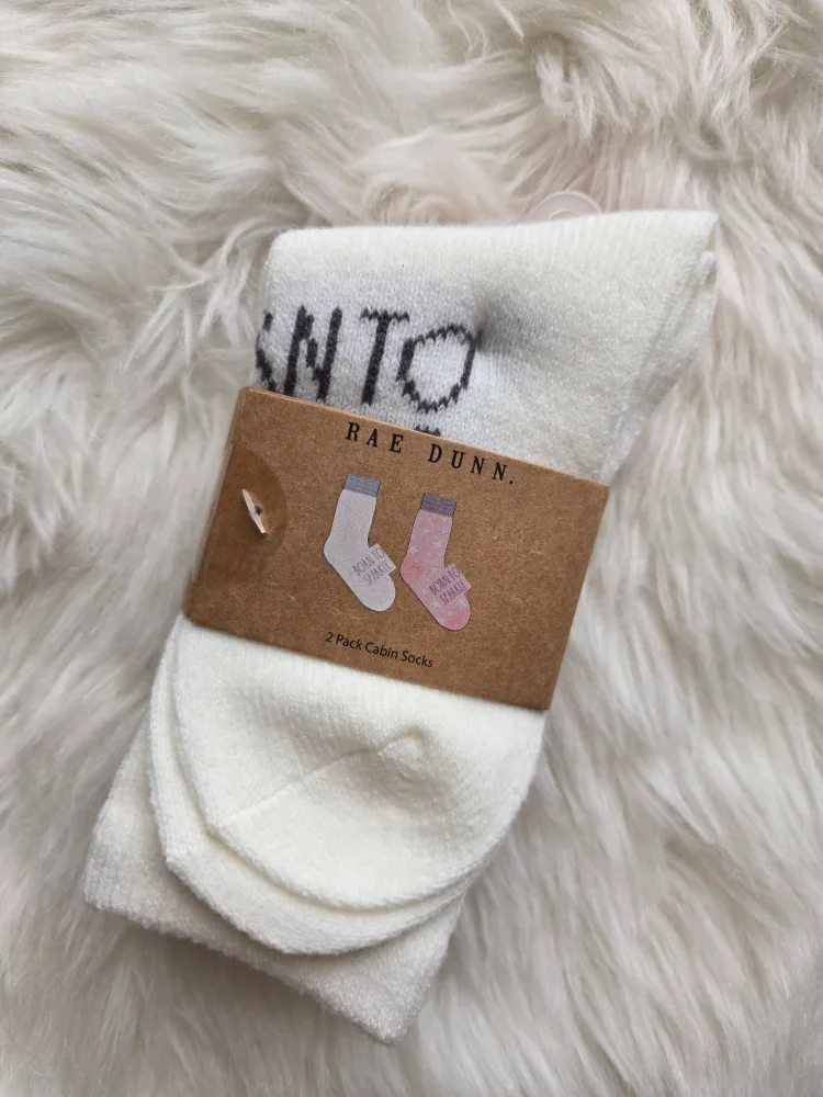 Rae Dunn Cabin Socks - Size 9-11 image indicator(2)