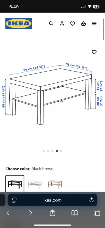 IKEA Lack Coffee Table - Black-Brown - photo 3