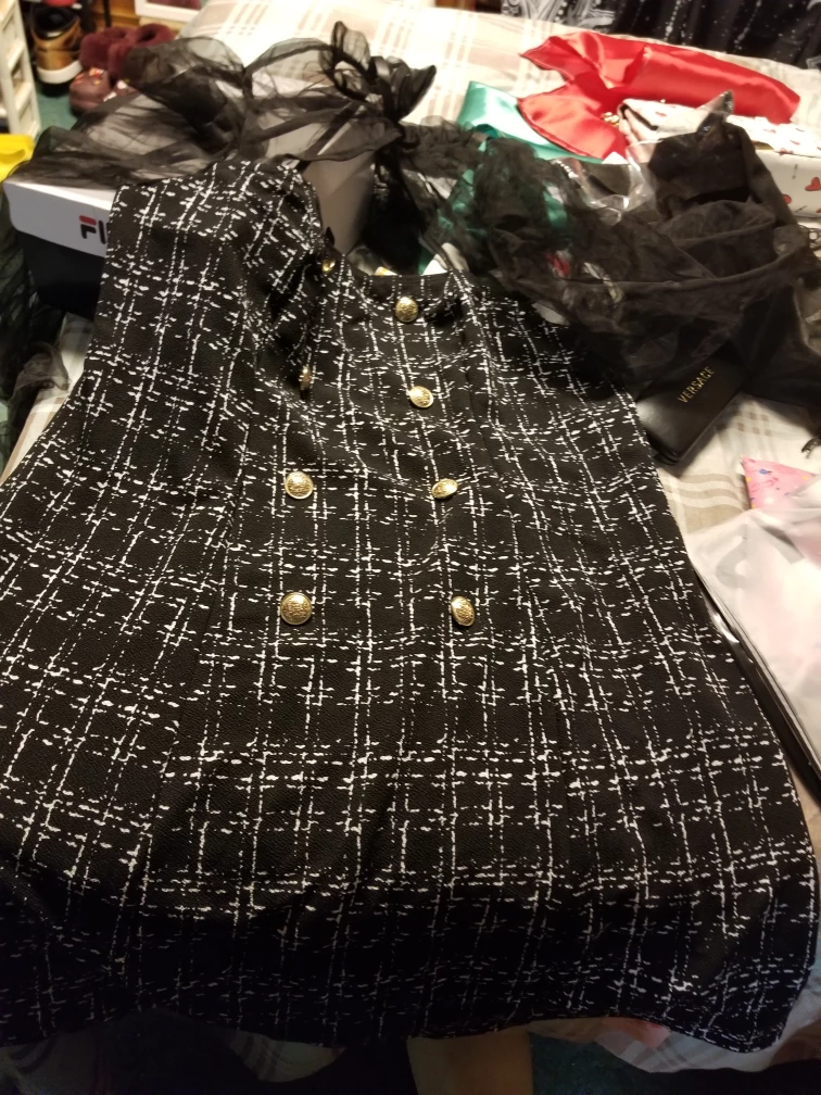 Black & White Tweed Dress - photo 2