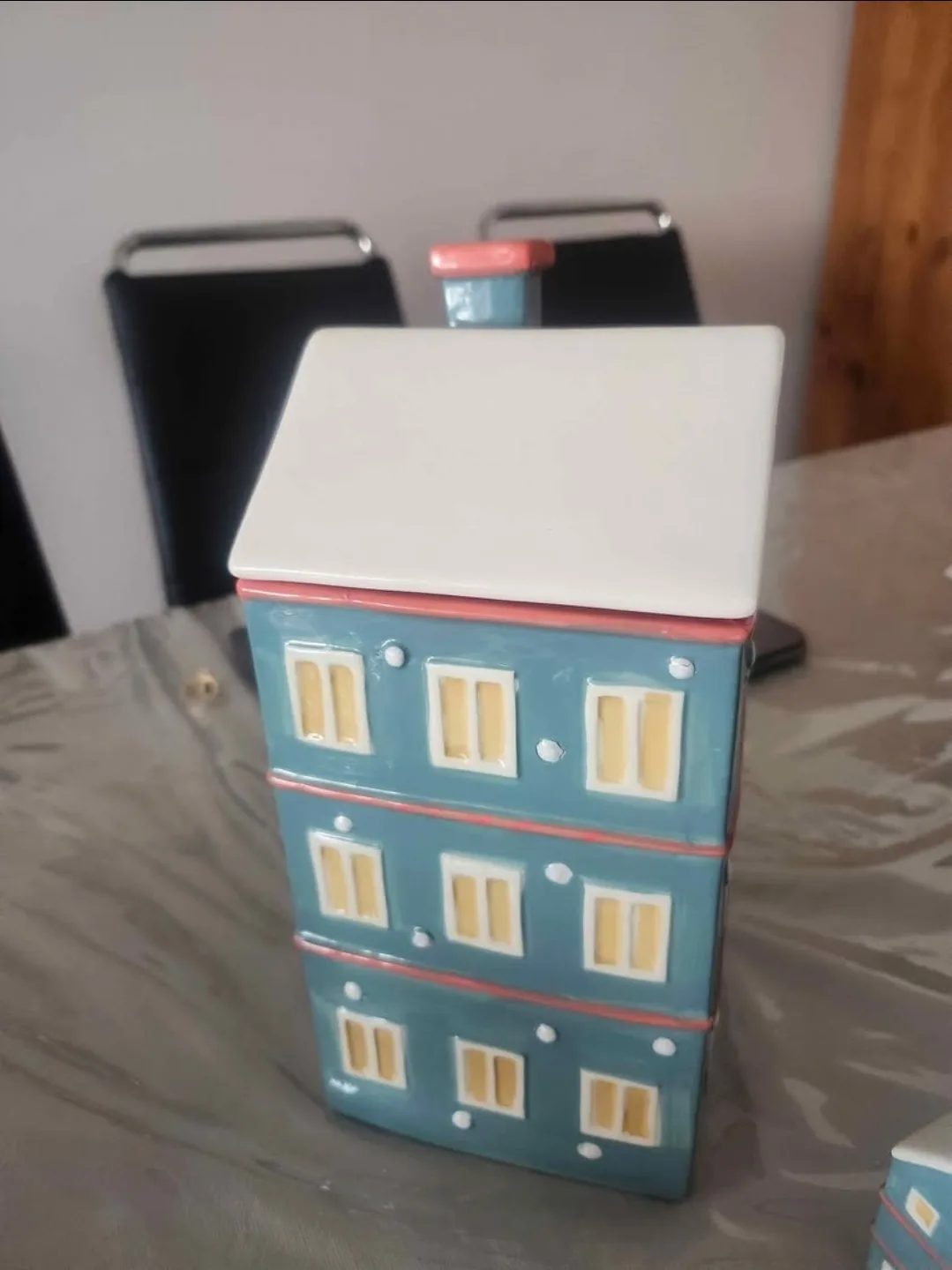 "Ceramic Christmas House Set – Cookie Jar + Salt & Pepper" image indicator(3)