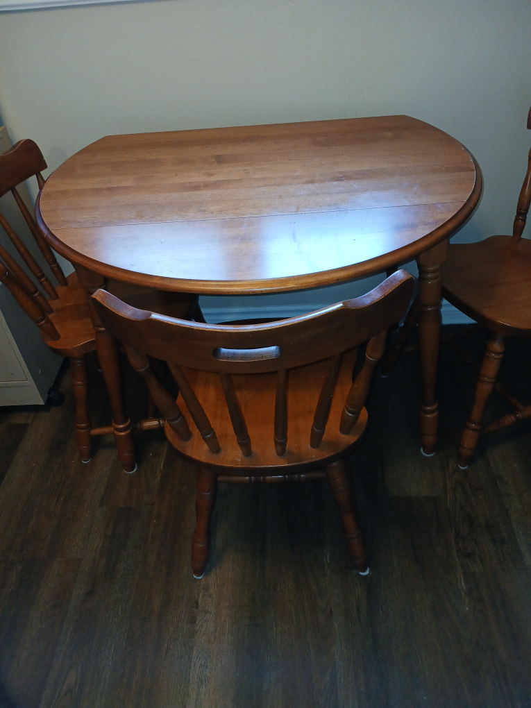 Wooden Table with 3 Chairs URGENT MOVING SALE