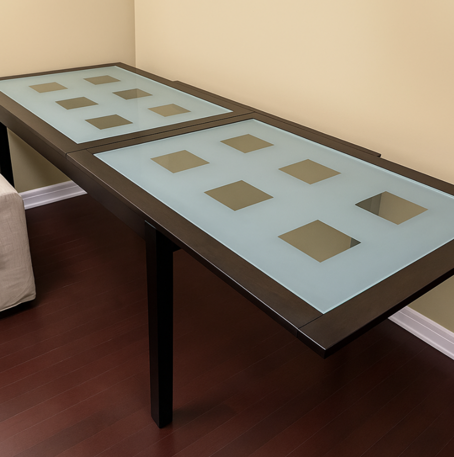Glass Top Dining Table