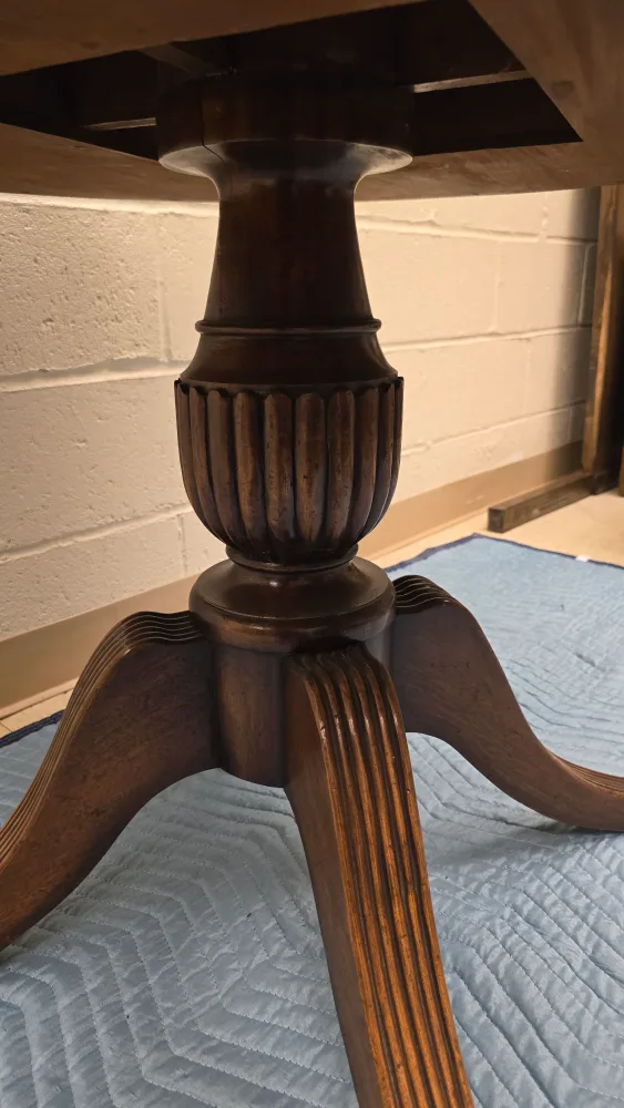 Round Mahogany Side Table thumbnail