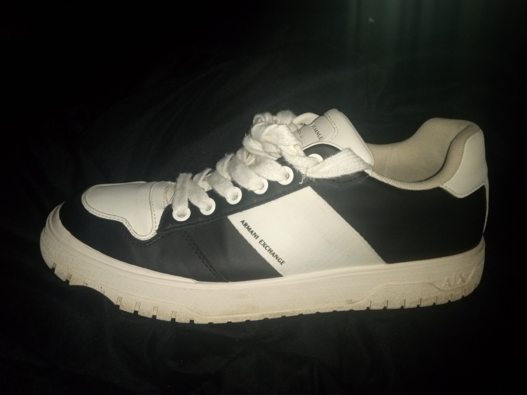 Armani Exchange Black & White Sneakers