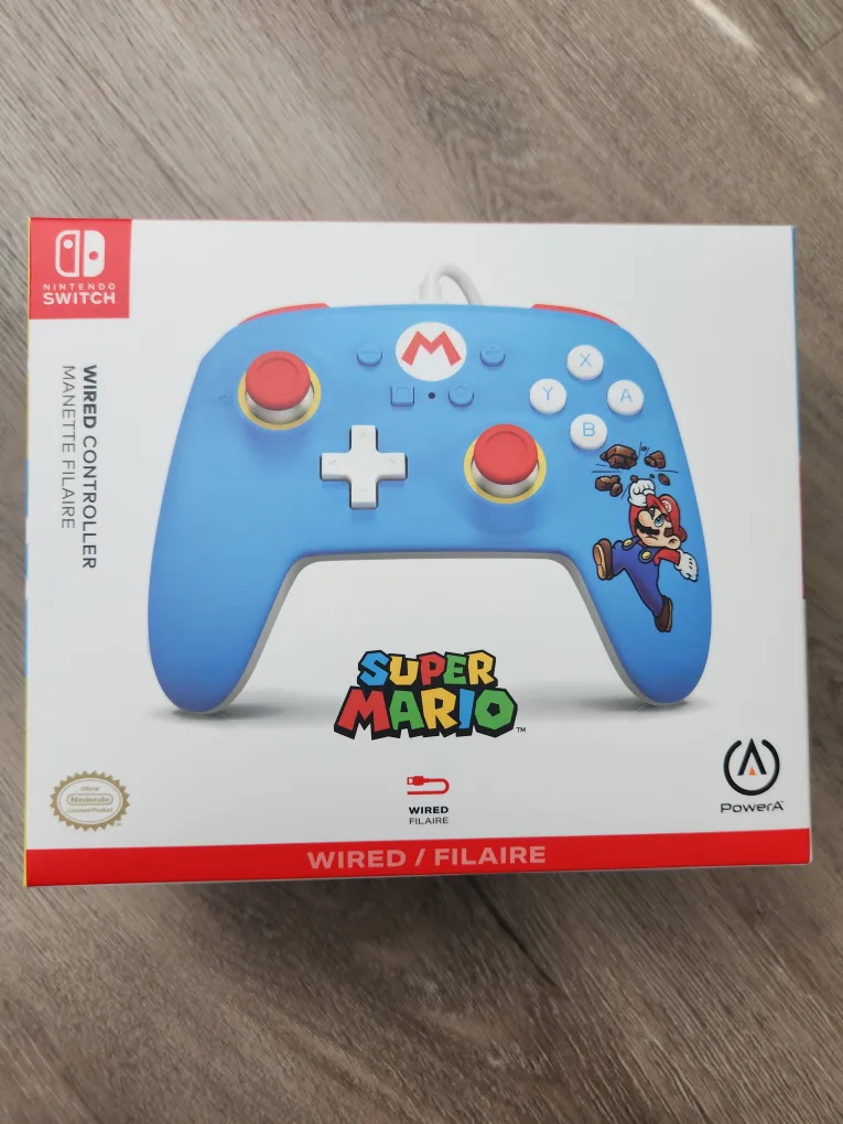 New  Super Mario Nintendo Switch Wired Controller thumbnail