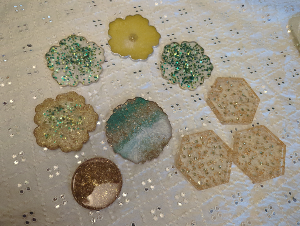 Handmade Resin Coasters singles $2 each