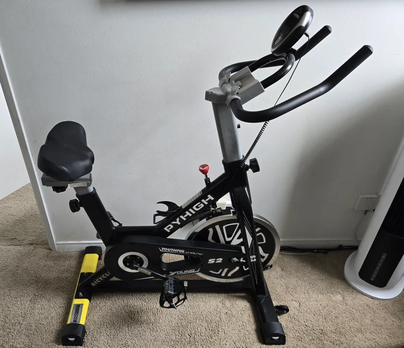 PYHIGH S2 Indoor Exercise Bike - Black
