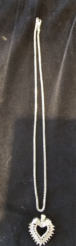 10KT Italy Heart Pendant Necklace