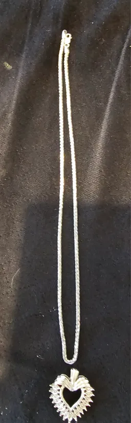 10KT Italy Heart Pendant Necklace