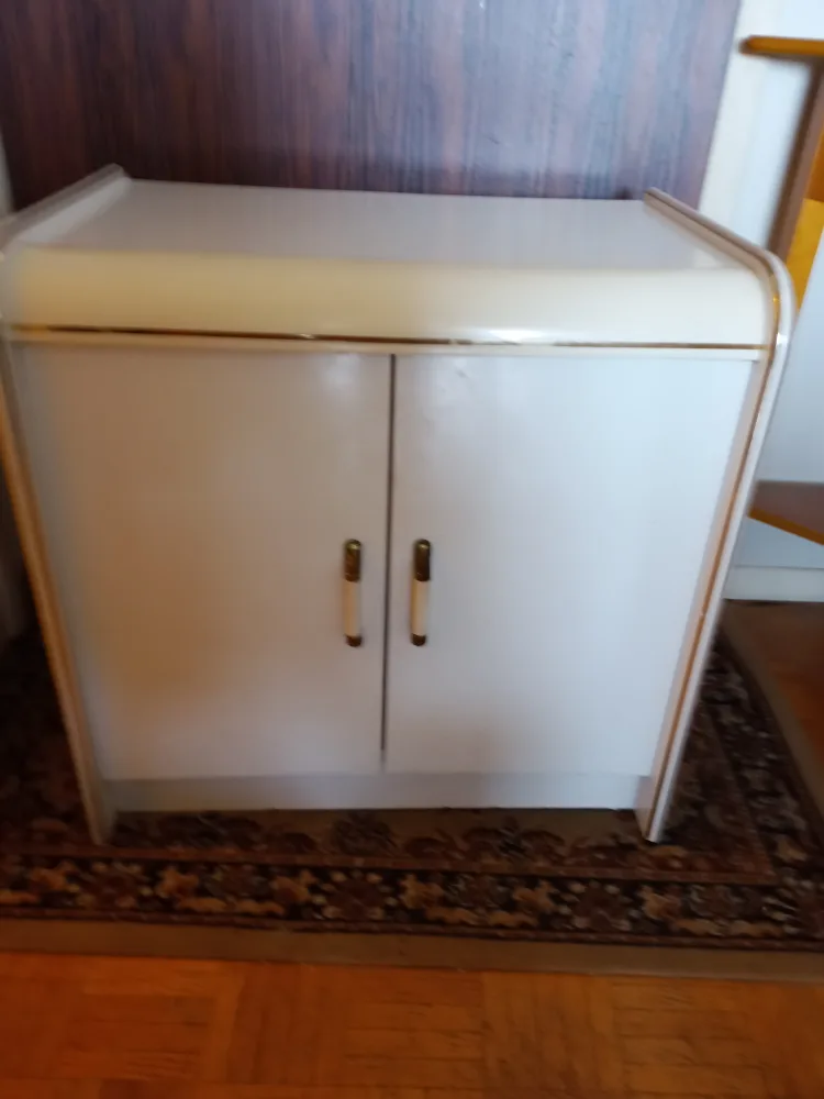 White Cabinet with Doors thumbnail