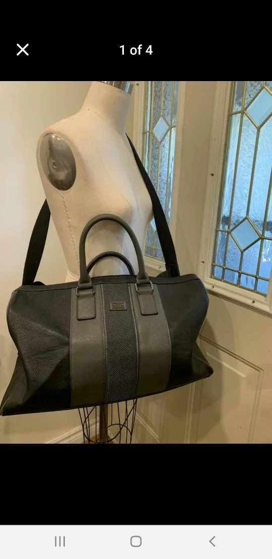 Mens  Leather  Ted Baker Duffel thumbnail