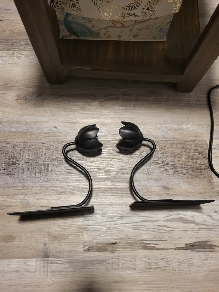 Set of 2 Black Metal Tulip bookends - BAKHASARE thumbnail