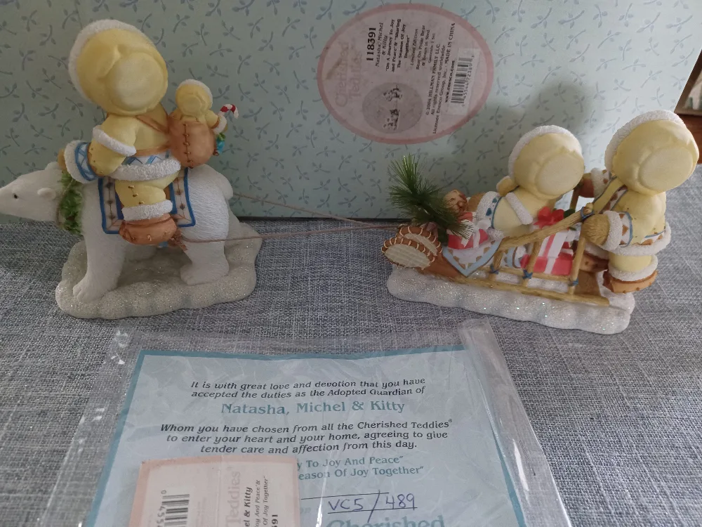 Cherished Teddies Natasha, Michel & Kitty image indicator(2)