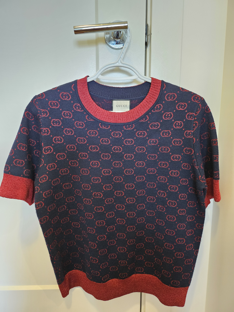 Gucci Style Knit Top - Size S