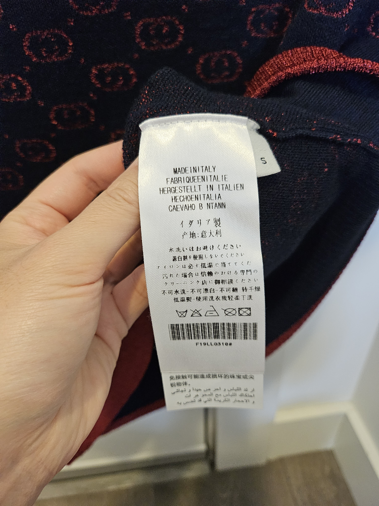 Gucci Style Knit Top - Size S - photo 4