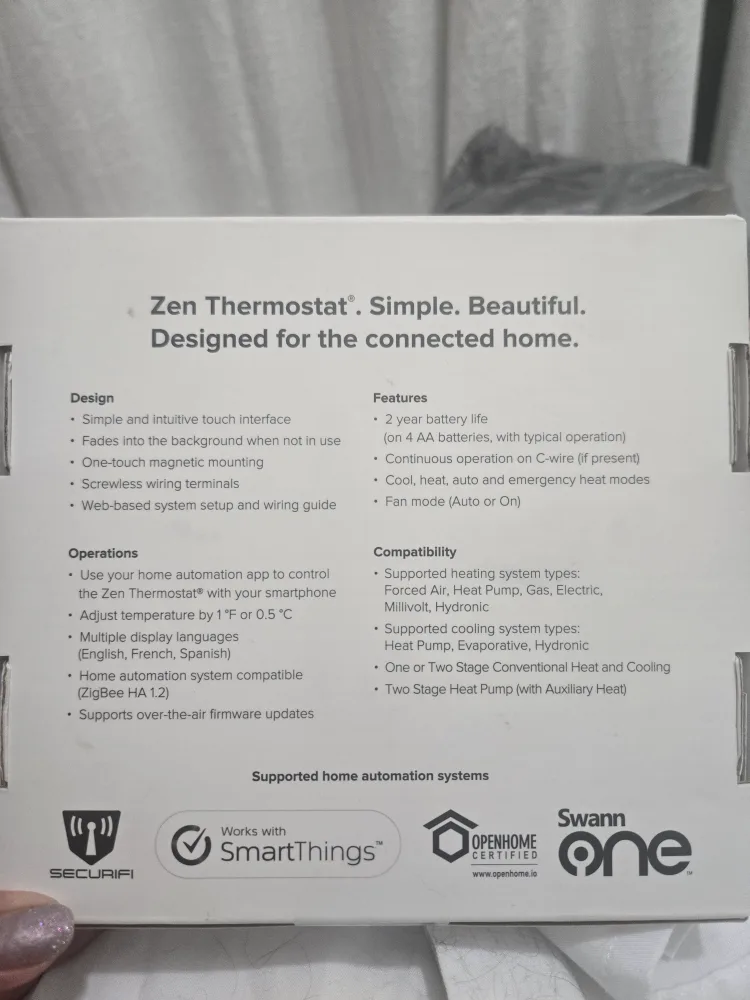 New Zen Thermostat - White image indicator(3)